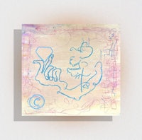 a drawing of a hand on a piece of paper